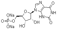 5'-黄苷酸二钠盐分子结构 (CAS 25899-70-1)