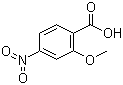 2-甲氧基-4-硝基苯甲酸分子结构 (CAS 2597-56-0)