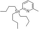 2-甲基-6-(三丁基锡烷基)吡啶分子结构 (CAS 259807-95-9)