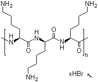 多聚-L-赖氨酸氢溴酸盐分子结构 (CAS 25988-63-0)