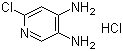 3,4-二氨基-6-氯吡啶盐酸盐分子结构 (CAS 2604-40-2)