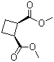 顺式-1,2-环丁烷二羧酸二甲酯分子结构 (CAS 2607-03-6)