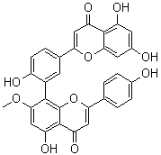 苏铁双黄酮分子结构 (CAS 2608-21-1)