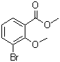 3-Bromo-2-methoxybenzoic acid methyl ester molecular structure (CAS 260806-90-4)