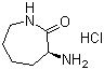 3-氨基六氢-2H-氮杂卓-2-酮盐酸盐分子结构 (CAS 26081-07-2)