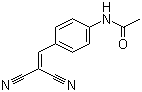 2-(4-乙酰氨基苯亚甲基)丙二腈分子结构 (CAS 26088-79-9)