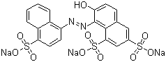 酸性红 18分子结构 (CAS 2611-82-7)
