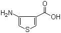 4-氨基-3-噻吩甲酸分子结构 (CAS 26112-64-1)