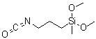 (3-异氰酸丙基)甲基二甲氧基硅烷分子结构 (CAS 26115-72-0)