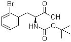 (S)-N-Boc-2-Bromophenylalanine molecular structure (CAS 261165-02-0)
