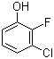 3-氯-2-氟苯酚分子结构 (CAS 2613-22-1)