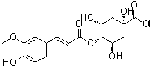 4-O-阿魏酰基奎宁酸分子结构 (CAS 2613-86-7)