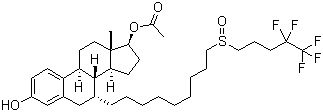 (7a,17b)-7-7-[9-[(4,4,5,5,5-Pentafluoropentyl)sulfinyl]nonyl]-estra-1,3,5(10)-triene-3,17-diol 17-acetate molecular structure (CAS 261506-24-5)