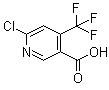 6-氯-4-(三氟甲基)-3-吡啶羧酸分子结构 (CAS 261635-77-2)
