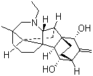 光翠雀碱分子结构 (CAS 26166-37-0)