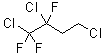 1,2,4-三氯-1,1,2-三氟丁烷分子结构 (CAS 261760-97-8)