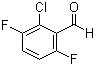 2-Chloro-3,6-difluorobenzaldehyde molecular structure (CAS 261762-39-4)