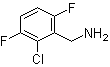 2-氯-3,6-二氟苯甲胺分子结构 (CAS 261762-45-2)