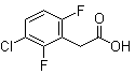 3-氯-2,6-二氟苯乙酸分子结构 (CAS 261762-53-2)