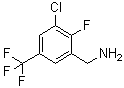 3-氯-2-氟-5-(三氟甲基)苯甲胺分子结构 (CAS 261763-07-9)