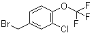3-氯-4-三氟甲氧基苄溴分子结构 (CAS 261763-18-2)