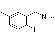 2,6-二氟-3-甲基苯甲胺分子结构 (CAS 261763-42-2)
