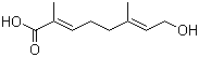 结构式 CAS# 26187-80-4, Foliamenthoic acid; (E,E)-8-羟基-2,6-二甲基-2,6-辛二烯酸