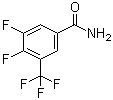 3,4-Difluoro-5-trifluoromethylbenzamide molecular structure (CAS 261944-88-1)