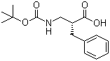 (R)-2-苄基-3-N-叔丁氧羰基氨基丙酸分子结构 (CAS 262301-38-2)
