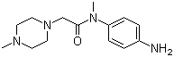 N-(4-氨基苯基)-N,4-二甲基-1-哌嗪乙酰胺分子结构 (CAS 262368-30-9)