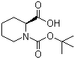 N-Boc-L-哌啶-2-羧酸分子结构 (CAS 26250-84-0)
