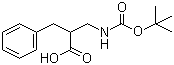 2-苄基-3-叔丁氧羰基氨基丙酸分子结构 (CAS 26250-90-8)