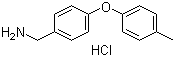 4-(4-甲基苯氧基)苯甲胺盐酸盐分子结构 (CAS 262862-66-8)