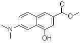6-(Dimethylamino)-4-hydroxy-2-naphthalenecarboxylic acid methyl ester molecular structure (CAS 263026-75-1)