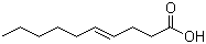 structure of CAS# 26303-90-2, 4-Decenoic acid