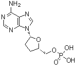 2',3'-二脱氧-5'-腺苷酸分子结构 (CAS 26315-32-2)