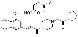 马来酸桂哌齐特分子结构 (CAS 26328-04-1)