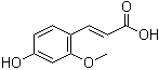 4-羟基-2-甲氧基肉桂酸分子结构 (CAS 26358-19-0)