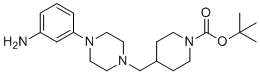 tert-Butyl 4-((4-(3-aminophenyl)piperazin-1-yl)methyl)piperidine-1-carboxylate molecular structure (CAS 2636798-59-7)
