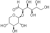 2-O-beta-D-吡喃木糖基-D-葡萄糖分子结构 (CAS 26388-68-1)