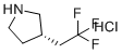 (3S)-3-(2,2,2-Trifluoroethyl)pyrrolidine hydrochloride molecular structure (CAS 2639960-45-3)
