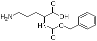 结构式 CAS# 2640-58-6, (S)-5-氨基-2-(苄氧羰基氨基)戊酸
