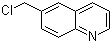 6-氯甲基喹啉分子结构 (CAS 2644-82-8)