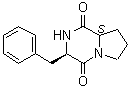 (3R,8aS)-Hexahydro-3-(phenylmethyl)pyrrolo[1,2-a]pyrazine-1,4-dione molecular structure (CAS 26488-24-4)