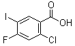 2-氯-4-氟-5-碘苯甲酸分子结构 (CAS 264927-52-8)