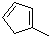 Methylcyclopenta-1,3-diene molecular structure (CAS 26519-91-5)