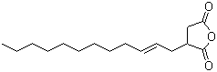 2-十二烯-1-基丁二酸酐分子结构 (CAS 26544-38-7)