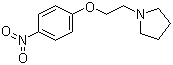 1-(2-(4-硝基苯氧基)乙基)吡咯烷分子结构 (CAS 265654-77-1)