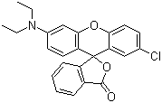 2'-氯-6'-(二乙氨基)荧烷分子结构 (CAS 26567-23-7)