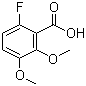 6-氟-2,3-二甲氧基苯甲酸分子结构 (CAS 265670-72-2)